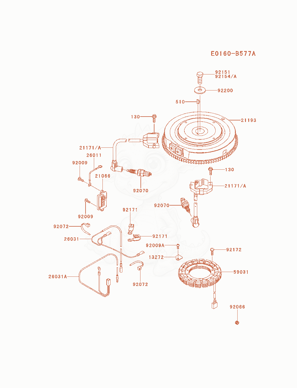 Exploded parts diagram of the Electric-Equipment of a Kawasaki FS691V-AS06 engine, with numbered balloons