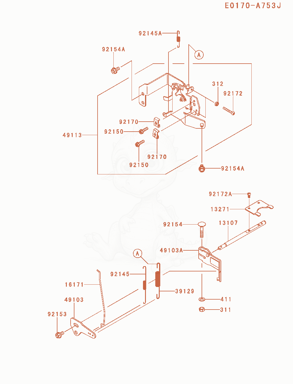 Exploded parts diagram of the Control-Equipment of a Kawasaki FX651V-AR00 engine, with numbered balloons