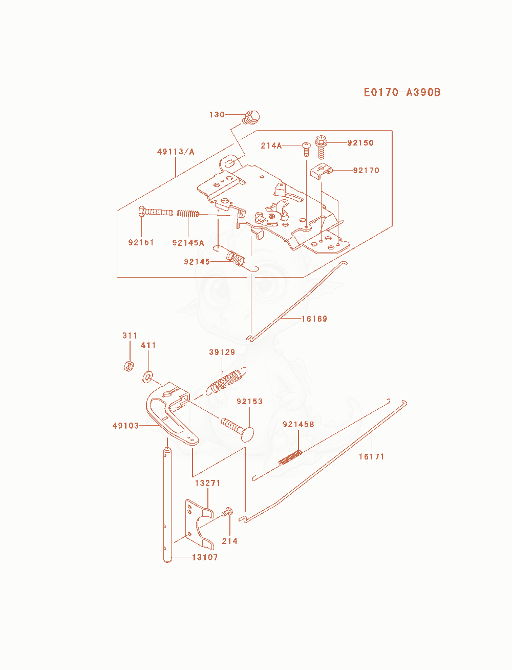 Exploded parts diagram of the Control-Equipment of a Kawasaki FH721D-AS06 engine, with numbered balloons