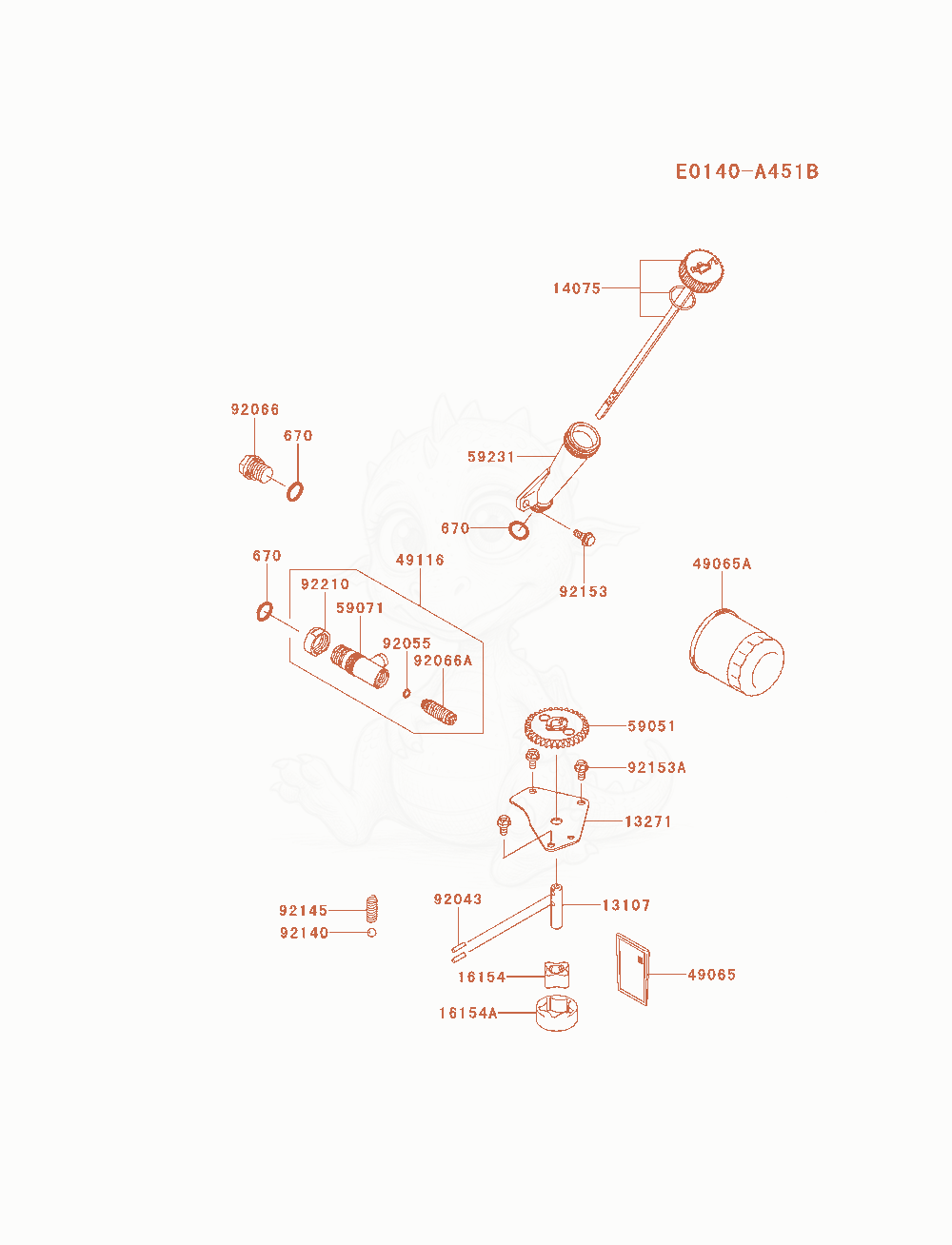 Exploded parts diagram of the Lubrication-Equipment of a Kawasaki FX921V-AS12 engine, with numbered balloons