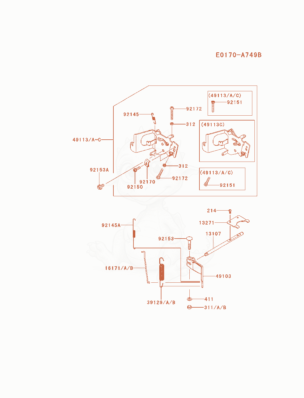 Exploded parts diagram of the Control-Equipment of a Kawasaki FX600V-BS06 engine, with numbered balloons