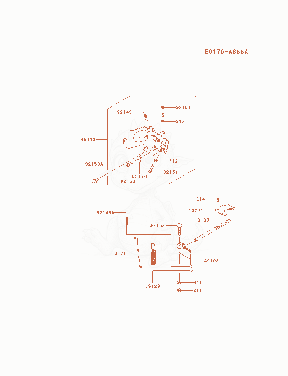 Exploded parts diagram of the Control-Equipment of a Kawasaki FX541V-AS04 engine, with numbered balloons