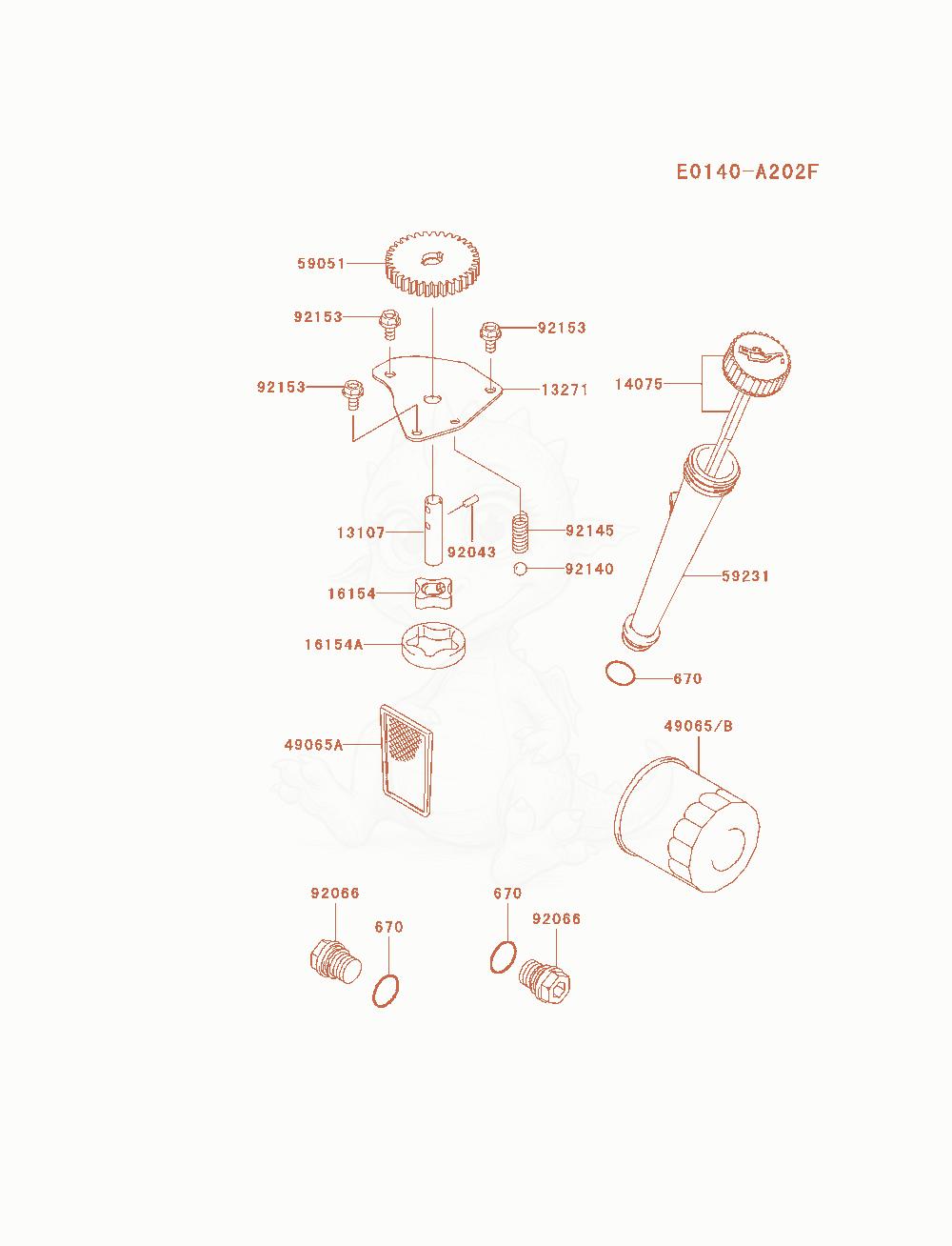 Exploded parts diagram of the Lubrication-Equipment of a Kawasaki FH580V-ES30 engine, with numbered balloons