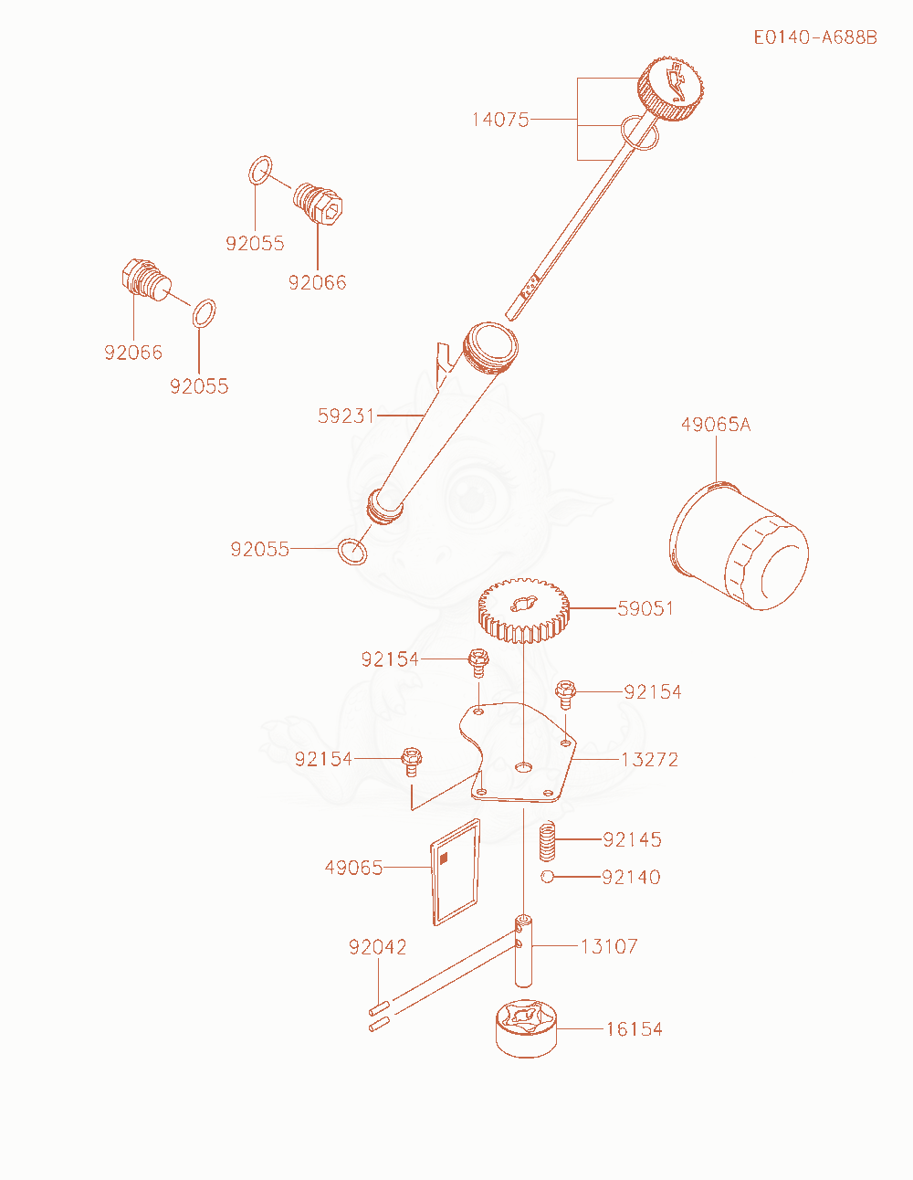 Exploded parts diagram of the Lubrication-Equipment of a Kawasaki FX850V-AR36 engine, with numbered balloons