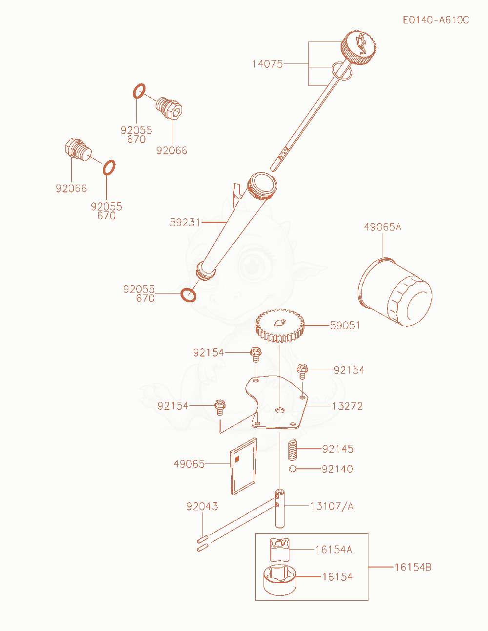 Exploded parts diagram of the Lubrication-Equipment of a Kawasaki FX850V-AS18 engine, with numbered balloons