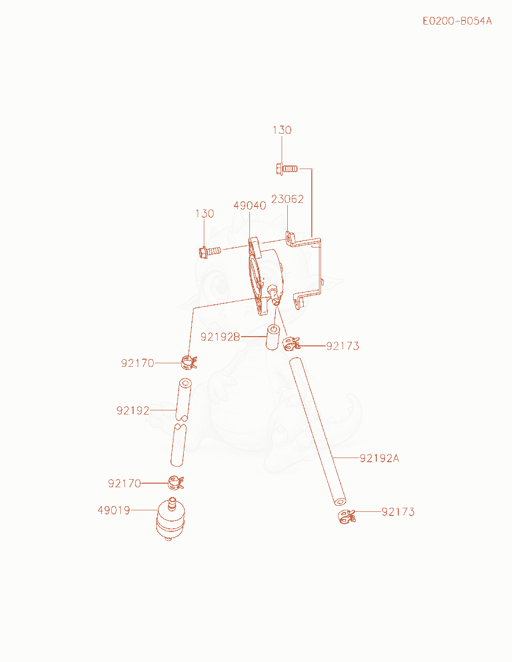 Exploded parts diagram of the Fuel-Tank / Fuel-Valve of a Kawasaki FX850V-MS00 engine, with numbered balloons