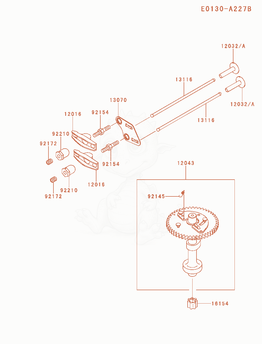 Exploded parts diagram of the Valve / Camshaft of a Kawasaki FJ180V-CM11 engine, with numbered balloons