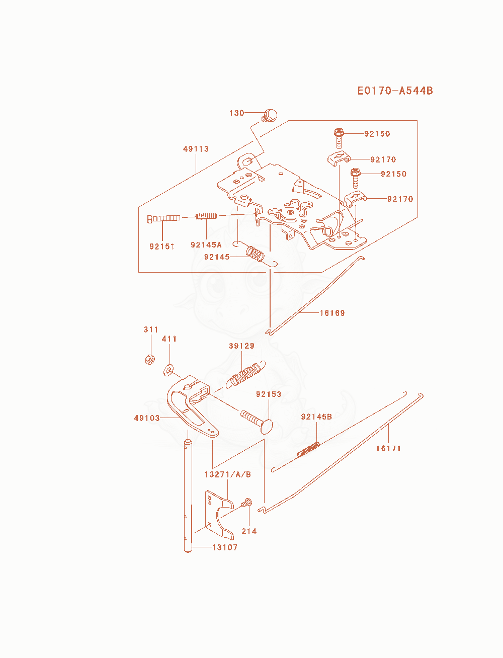 Exploded parts diagram of the Control-Equipment of a Kawasaki FH770D-AS01 engine, with numbered balloons