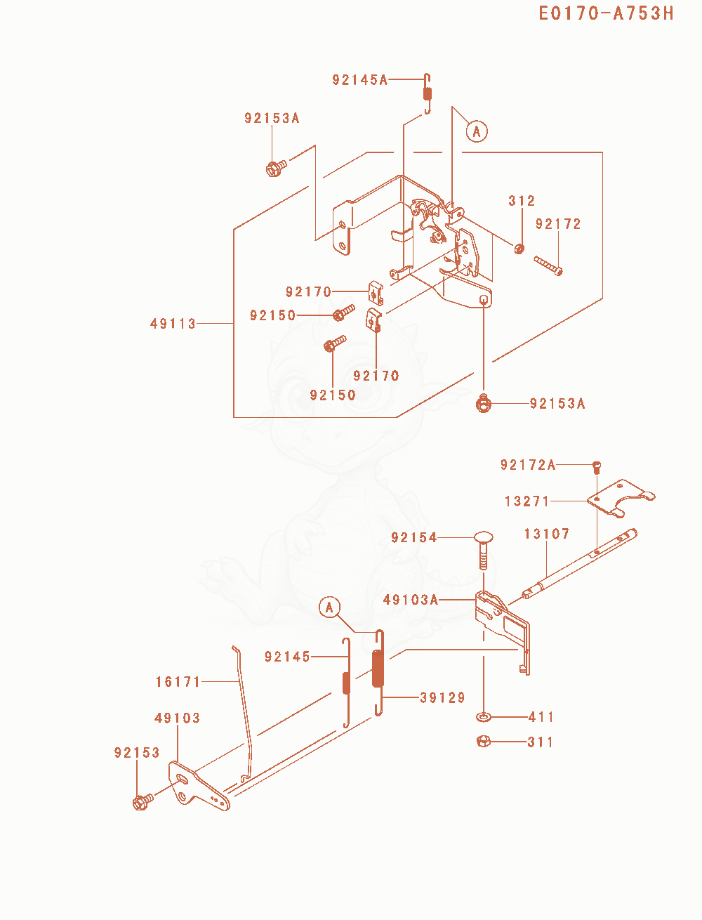 Exploded parts diagram of the Control-Equipment of a Kawasaki FS651V-AS02 engine, with numbered balloons