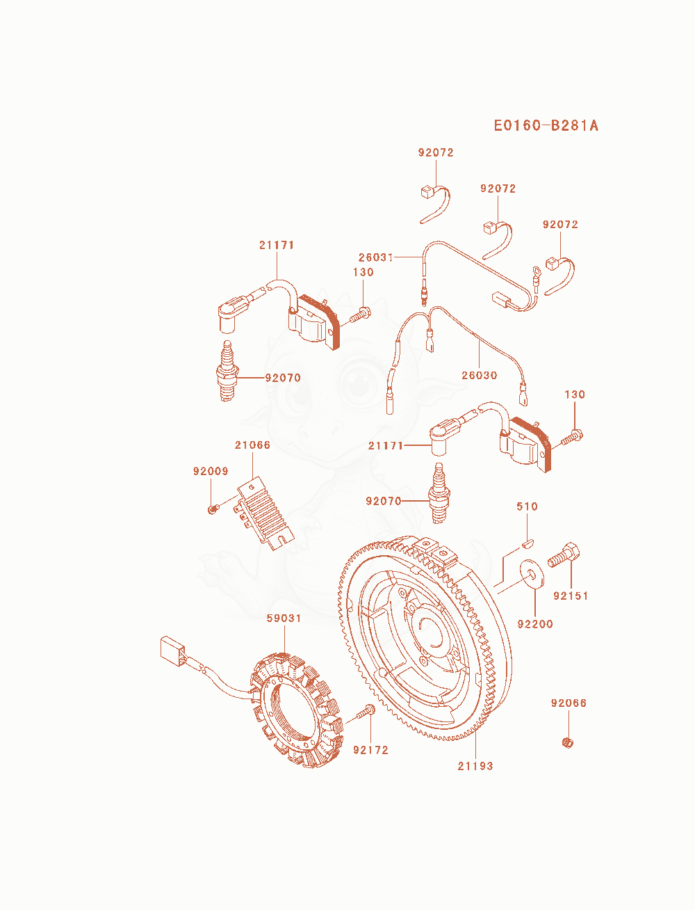 Exploded parts diagram of the Electric-Equipment of a Kawasaki FH770D-AS06 engine, with numbered balloons